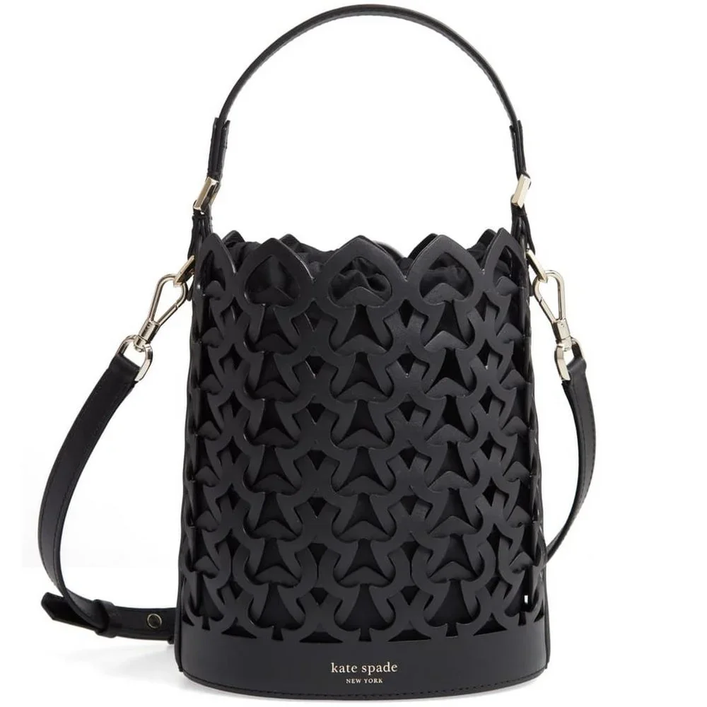 NWT Kate Spade Dorie Small Leather Woven Satchel, Crossbody Strap